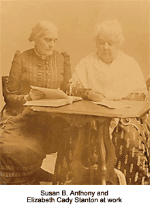 Susan Anthony and Elizabeth Stanton