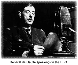 General de Gaulle on the BBC