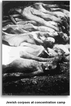Corpses in concentration camp