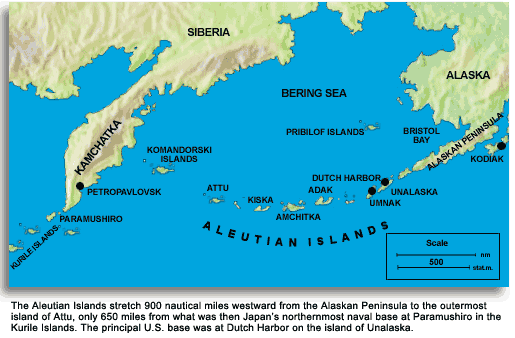 Aleutian Islands map