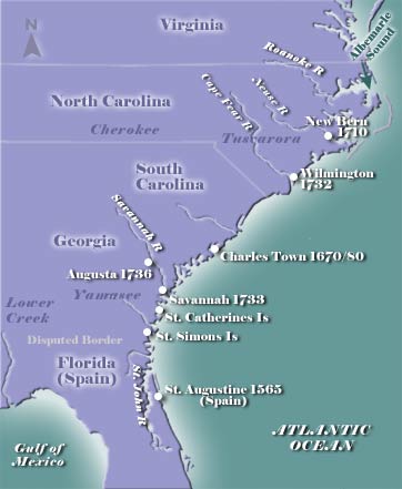 Early Georgia Map