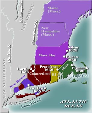 Early New England Map
