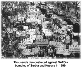 Demonstration against NATO