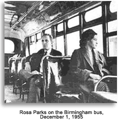 Rosa Parks on Birmingham bus