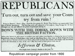Sedition campaign poster, 1800