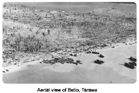 Aerial view of Tarawa