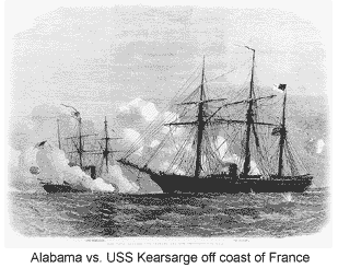 The Alabama vs the USS Kearsarge
