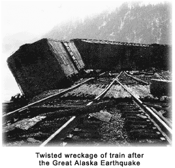 Derailed train