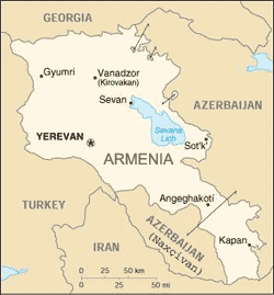 Map of Armenia