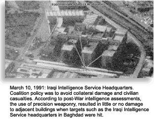 Aerial photo of Baghdad target
