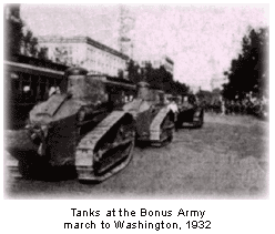 Tanks in march