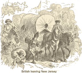British retreat New Jersey