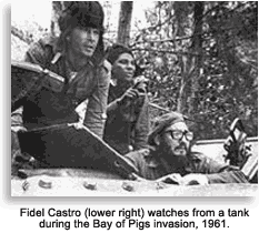 Castro in tank