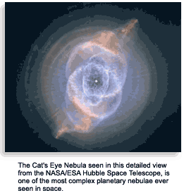 Cat's Eye Nebula seen from the Hubble Telescope