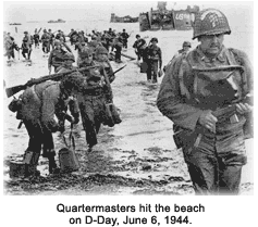 Quartermasters hit the beach on D-Day