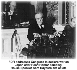 FDR declares war