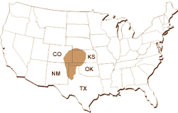 Dust Bowl map 1930s