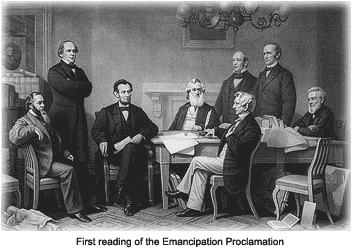 First reading of the Emancipation Proclamation