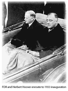 FDR, Hoover in 1933