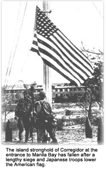 Lowering of American flag