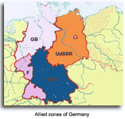 Allied zones map