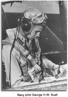 Navy pilot G.H.W. Bush