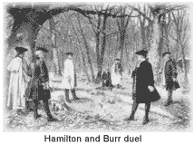 Hamilton and Burr duel