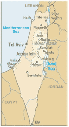 Map of Israel