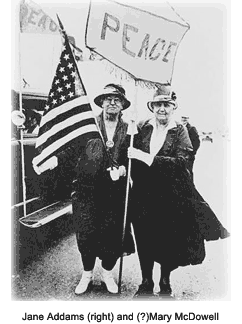 Jane Addams peace demonstration