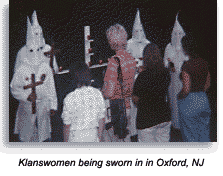 Klanswomen being sworn in