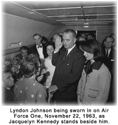 LBJ swearing in