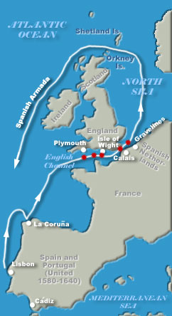 Spanish Armada Route