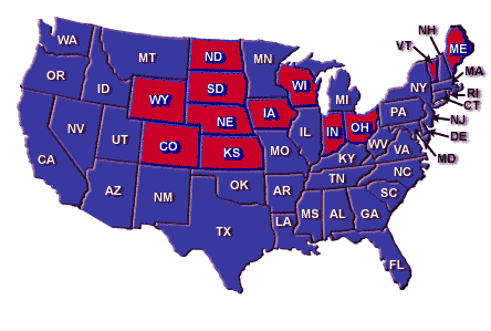 Electoral Map 1944