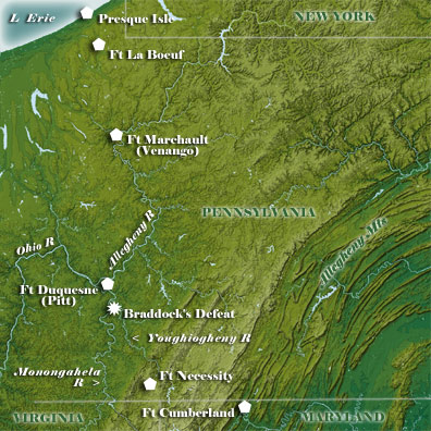 Western Pennsylvania Map