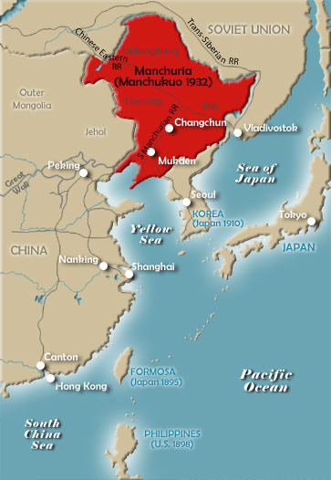Sino-Japanese Crisis Map, 1931-32