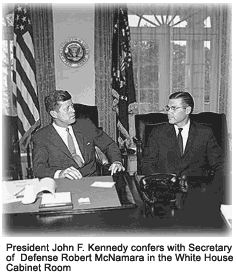 McNamara with JFK