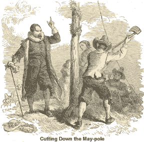 Cutting down the May-pole