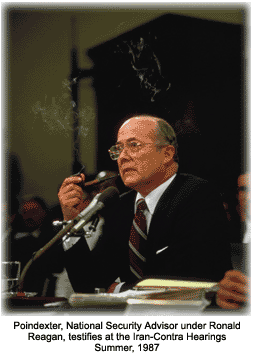 Poindexter at Iran-Contra Hearings