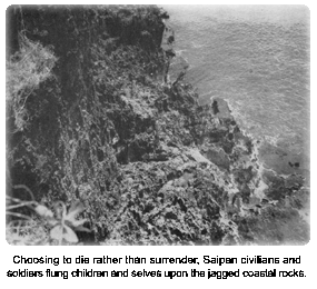 Japanese mass suicide from cliffs