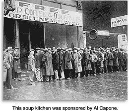 Depression-era soup kitchen