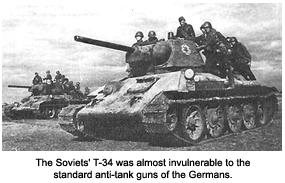 Soviet T-34 tanks
