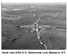 Aerial view of the St. Lawrence Seaway