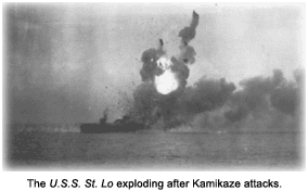 USS St. Lo exploding