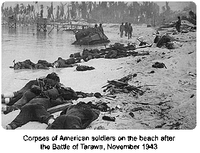 Dead marines at Tarawa