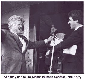 Ted Kennedy and John Kerry