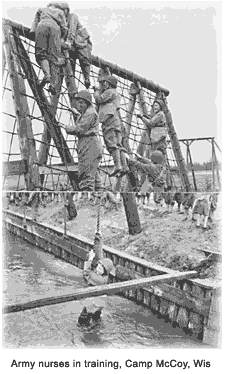 Army nurses in training