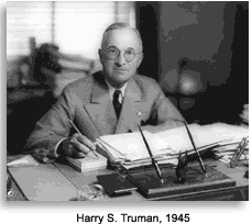 Truman at desk