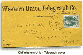 Western Union Telegraph Company to Deland, Florida by Western Union  Telegraph Company